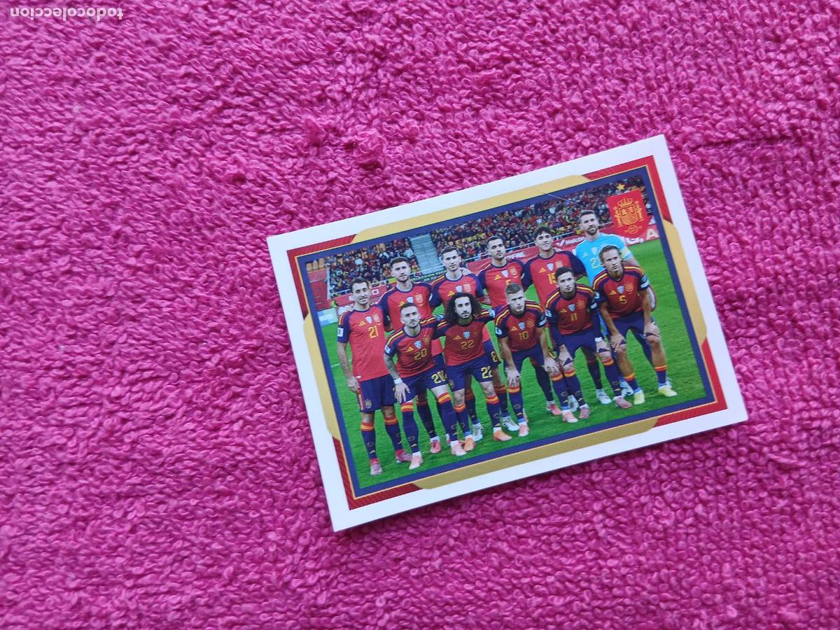 Fu&szlig;ball-Sticker: espa&ntilde;a 2026 4 equipo selecci&oacute;n espa&ntilde;ola panini carrefour family mundial de futbol