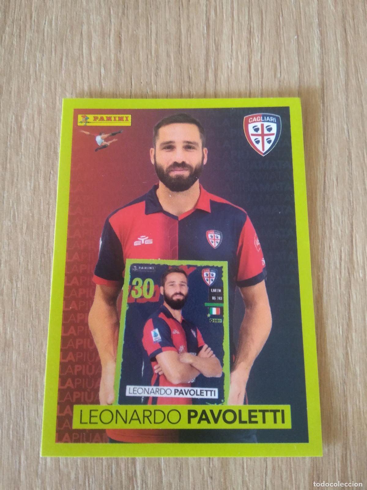 Figurine di Calcio: P3 LEONARDO PAVOLETTI CAGLIARI CROMO FUTBOL PANINI LIGA ITALIA 23-24 CALCIATORI 2023-2024