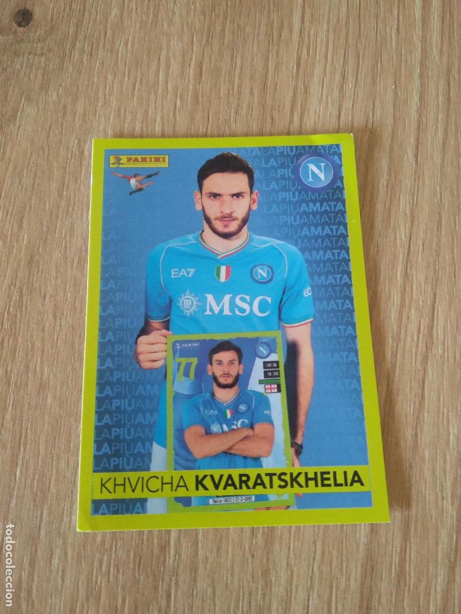 Figurine di Calcio: P15 KVARATSKHELIA NAPOLES NAPOLI CROMO FUTBOL PANINI LIGA ITALIA 23-24 CALCIATORI 2023-2024