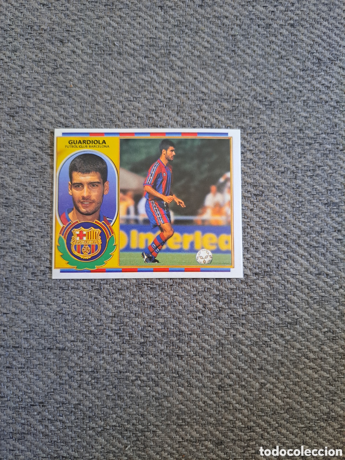 Figurine di Calcio: Guardiola. Barcelona. Liga Este 96-97
