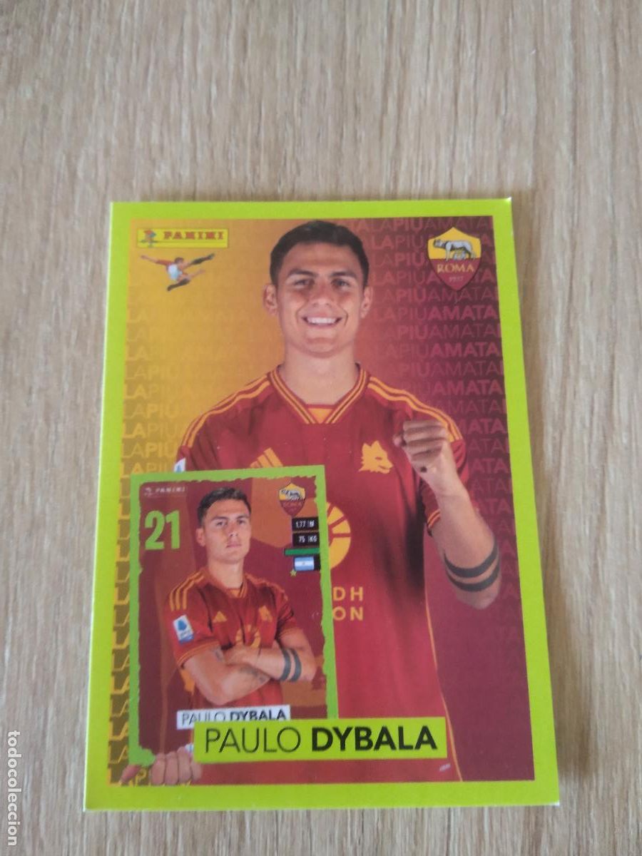 Figurine di Calcio: P16 DYBALA ROMA CROMO FUTBOL PANINI LIGA ITALIA 23-24 CALCIATORI 2023-2024