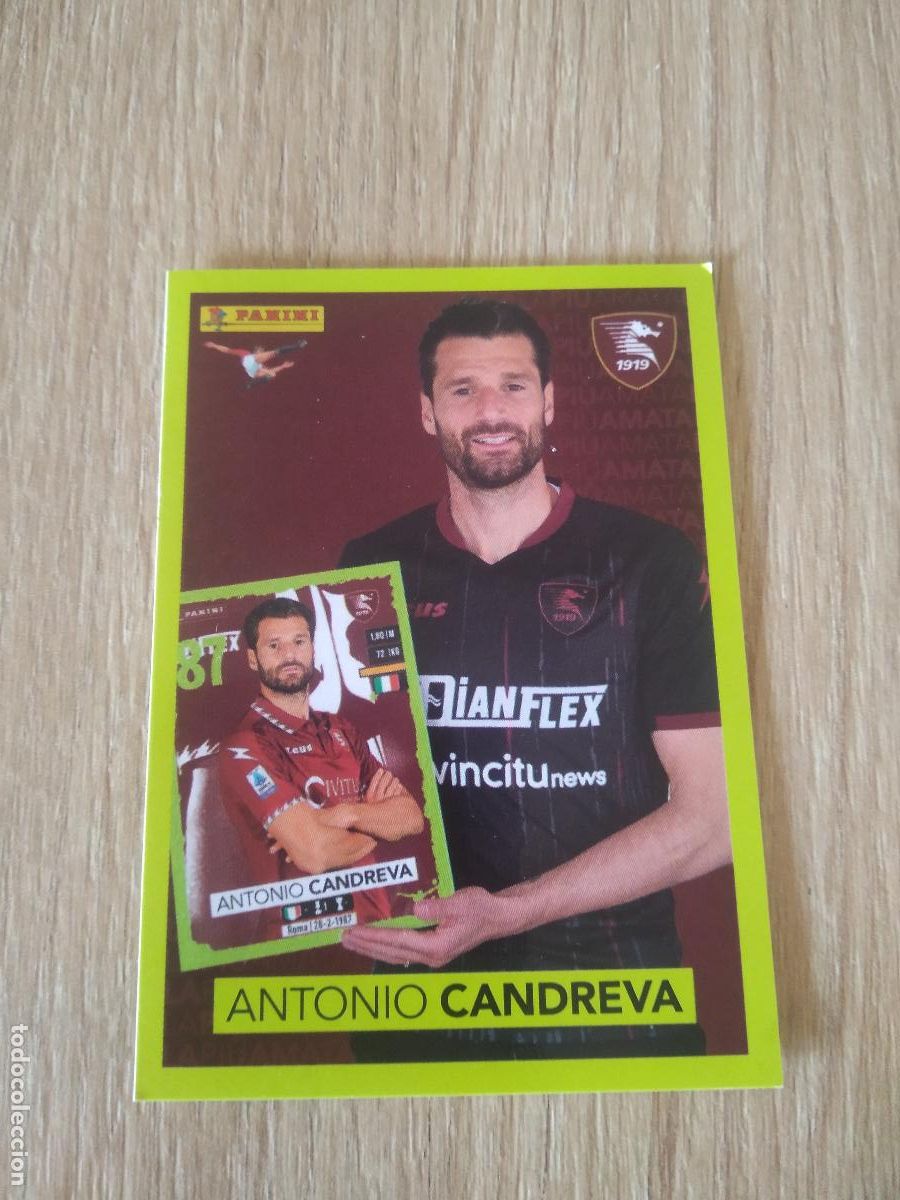 Figurine di Calcio: P17 ANTONIO CANDREVA SALERNITANA CROMO FUTBOL PANINI LIGA ITALIA 23-24 CALCIATORI 2023-2024