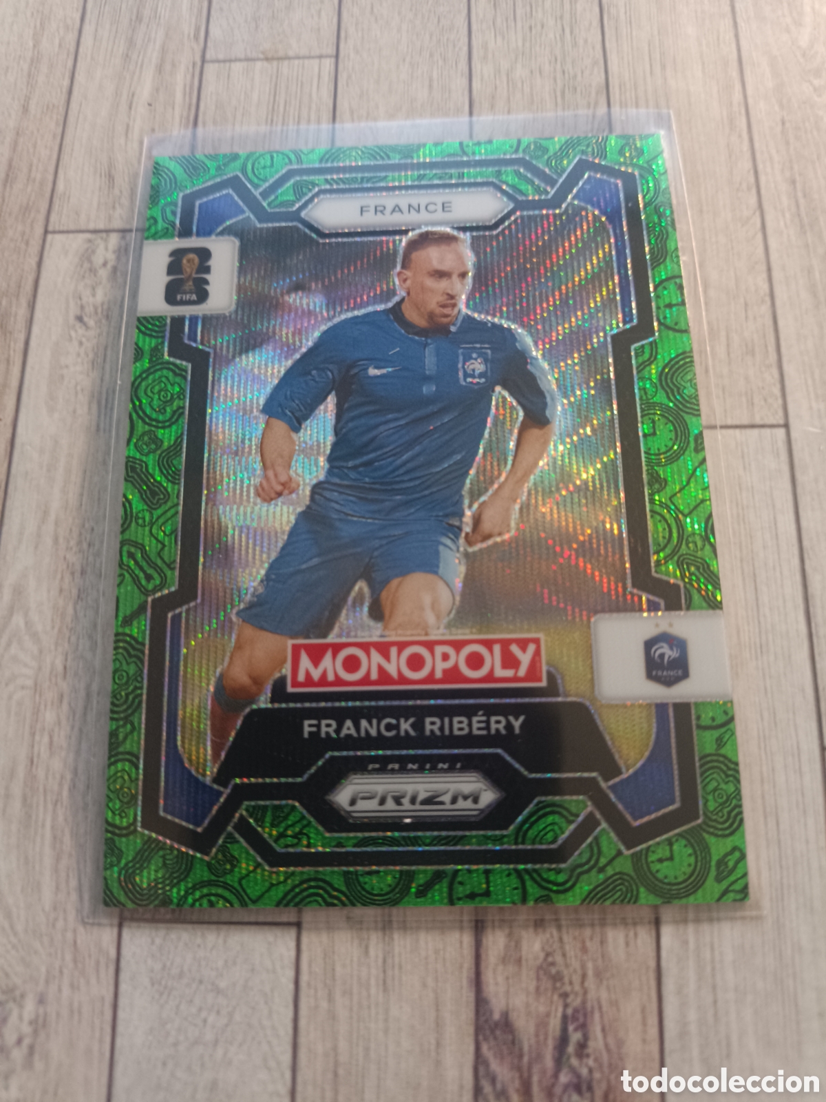 Cartes &agrave; collectionner de Football: 8 FRANCK RIBERY FRANCIA PARALELA VERDE PRIZM MONOPOLY FIFA WORLD CUP PANINI 26 USA 2026