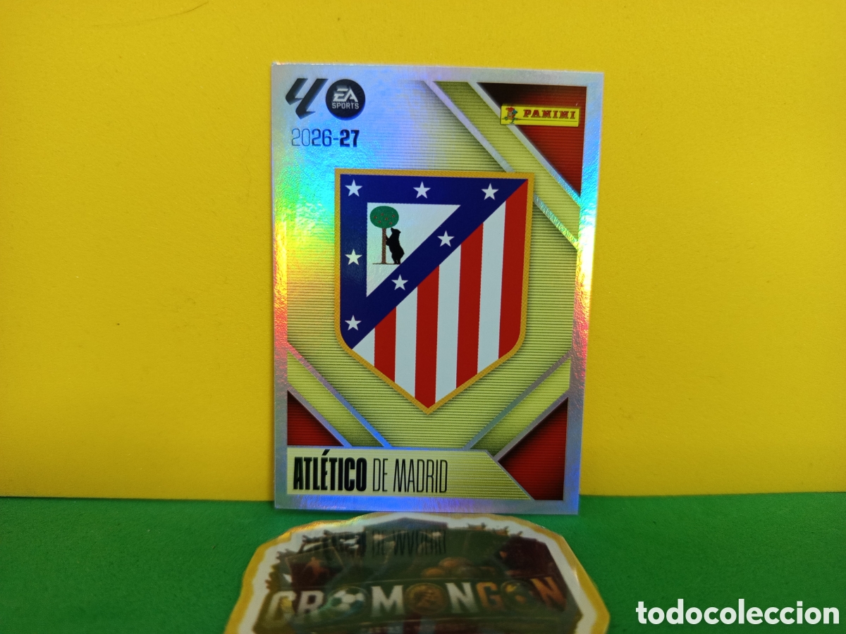 Cartes &agrave; collectionner de Football: ❇️ CROMO ⚽ ESCUDO ATL&Eacute;TICO DE MADRID 1 LIGA 26 27 2026 2027 EDICIONES ESTE PANINI SIN PEGAR❇️