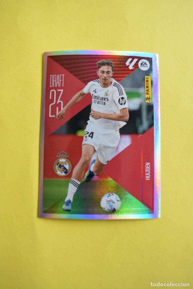 Cromos de f&uacute;tbol: Cromo Liga 2026 2027. 26 27. Draft 23. Huijsen. Real Madrid. N. &ordm; 10. ESTE. Panini