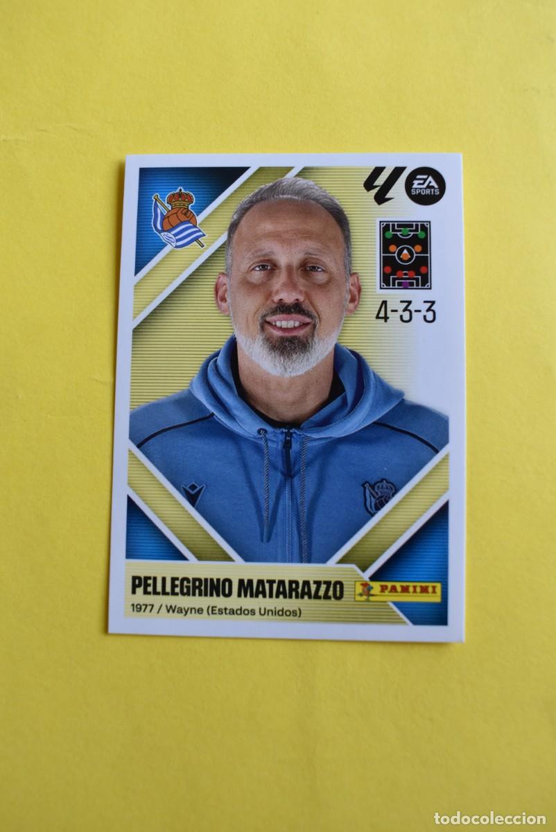 Football Stickers: Cromo Liga 2026 2027. 26 27. Entrenador. Pellegrino Matarazzo. Real Sociedad. N. &ordm; 2. ESTE. Panini
