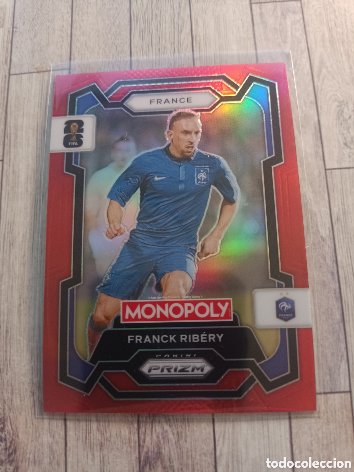 Football Stickers: 8 FRANCK RIBERY FRANCIA PARALELA ROJA PRIZM MONOPOLY FIFA WORLD CUP PANINI 26 USA 2026