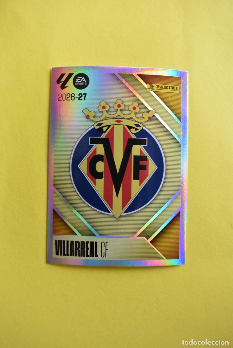Figurine di Calcio: Cromo Liga 2026 2027. 26 27. Escudo. Villarreal. N. &ordm; 1. ESTE. Panini