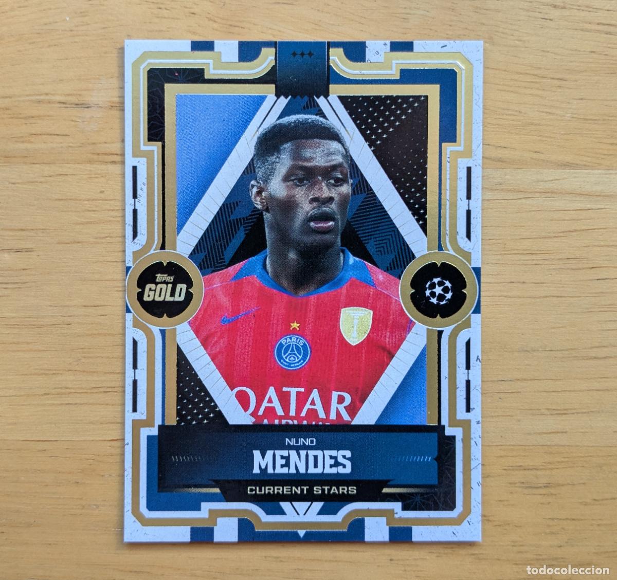 Cromos de f&uacute;tbol: TOPPS GOLD 2025-2026 - NUNO MENDES - CURRENT STARS - PARIS SAINT-GERMAIN