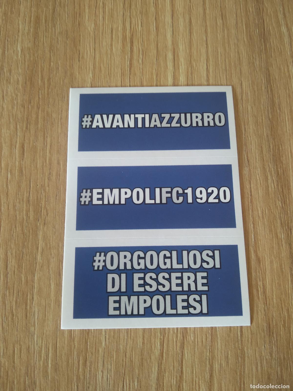 Cromos de f&uacute;tbol: AVANTI AZZURRO EMPOLI FC 1920 CROMO FUTBOL PANINI LIGA ITALIA 23-24 CALCIATORI 2023-2024