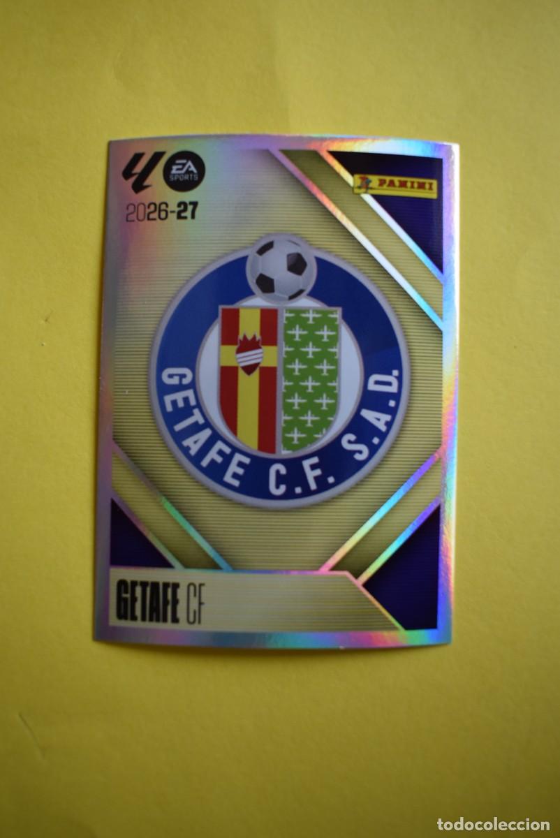 Cromos de f&uacute;tbol: Cromo Liga 2026 2027. 26 27. Escudo. Getafe. N. &ordm; 1. ESTE. Panini