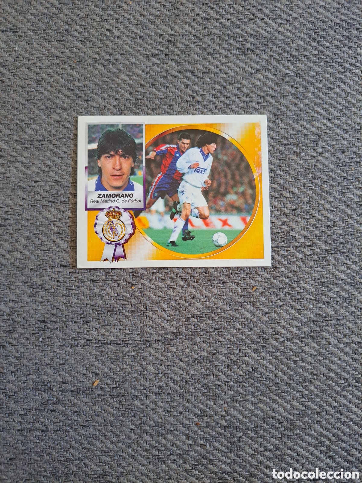 Cromos de f&uacute;tbol: Zamorano (Coloca) Real Madrid. Liga Este 94-95