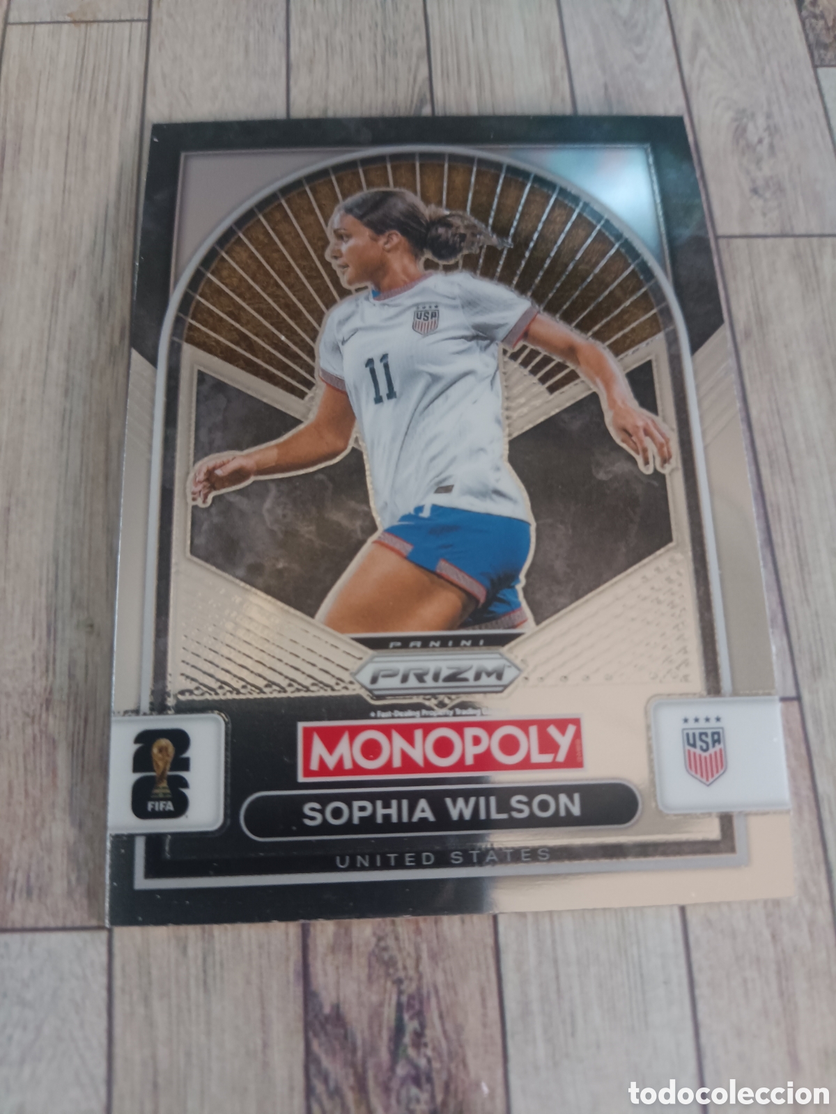 Cromos de f&uacute;tbol: 95 SOPHIA WILSON USA BASE PRIZM MONOPOLY FIFA WORLD CUP PANINI 26 USA 2026