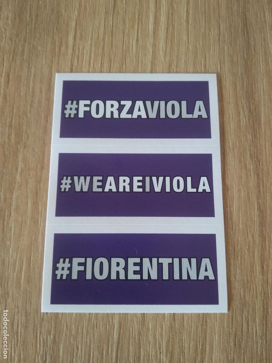 Cromos de f&uacute;tbol: FORZA VIOLA WE ARE I VIOLA FIORENTINA CROMO FUTBOL PANINI LIGA ITALIA 23-24 CALCIATORI 2023-2024