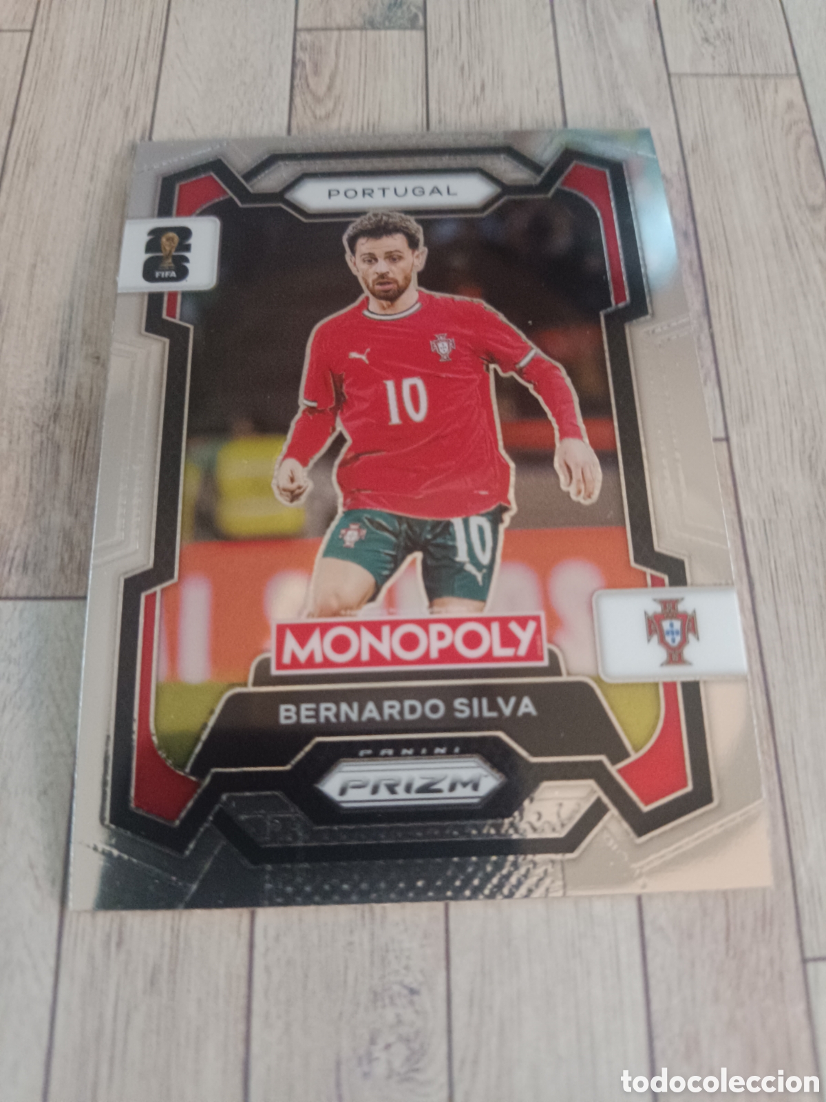 Figurine di Calcio: 33 BERNARDO SILVA PORTUGAL BASE PRIZM MONOPOLY FIFA WORLD CUP PANINI 26 USA 2026