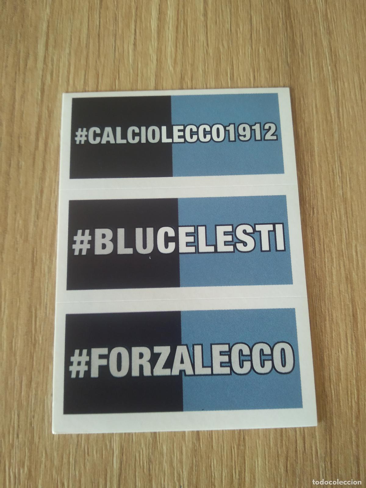 Figurine di Calcio: CALCIO LECCO 1912 BLU CELESTI FORZA LECCO CROMO FUTBOL PANINI LIGA ITALIA 23-24 CALCIATORI 2023-2024