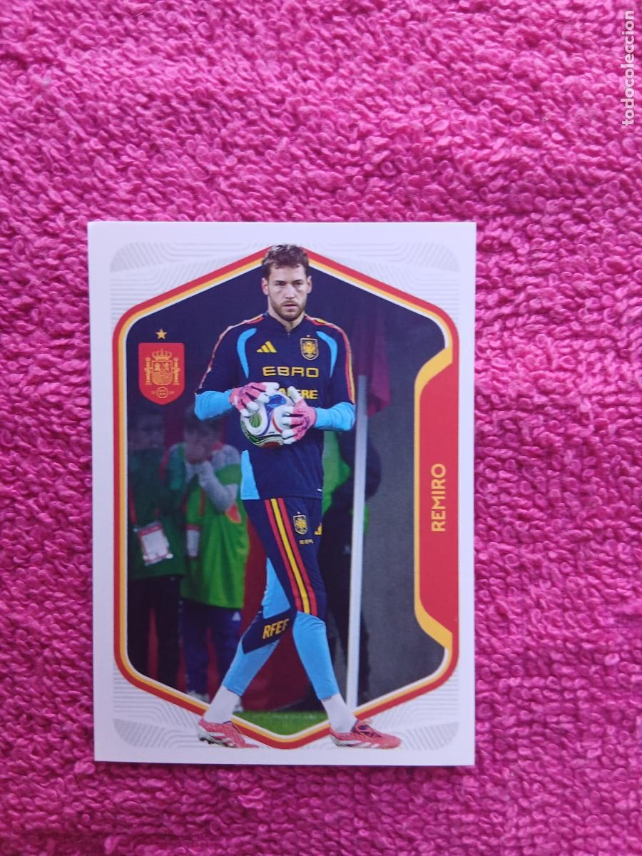 Cromos de f&uacute;tbol: espa&ntilde;a 2026 12 remiro selecci&oacute;n espa&ntilde;ola panini carrefour family mundial de futbol