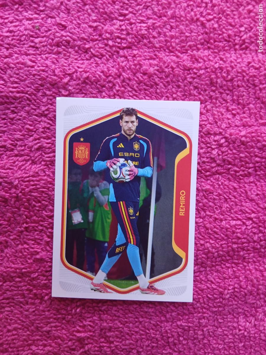 Cromos de f&uacute;tbol: espa&ntilde;a 2026 12 remiro selecci&oacute;n espa&ntilde;ola panini carrefour family mundial de futbol
