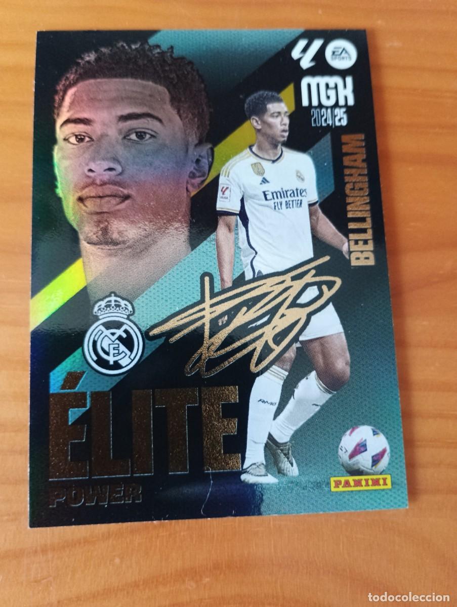 Cromos de f&uacute;tbol: MEGACRACKS BELLINGHAM ELITE POWER P1 P 1 FIRMADO REAL MADRID CROMO LIGA 24 25 2024 2025 MGK