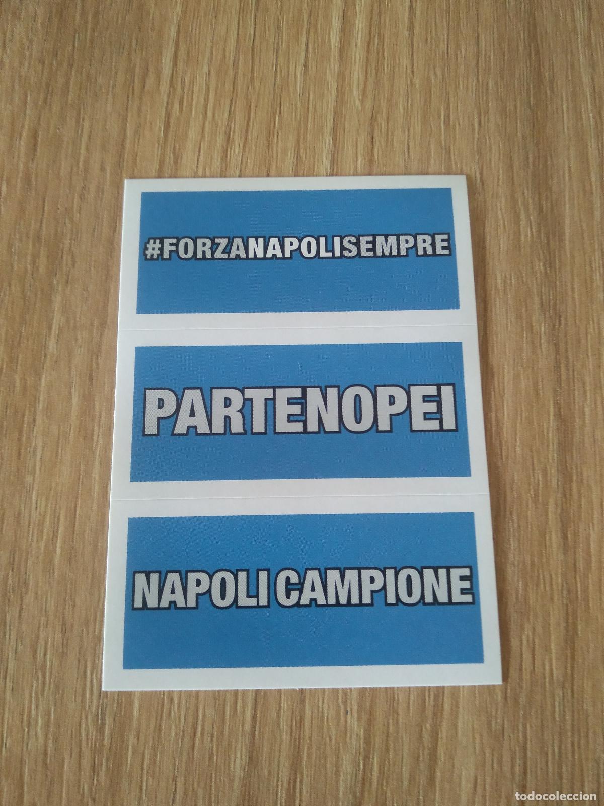 Cromos de f&uacute;tbol: FORZA NAPOLI SEMPRE PARTE NO PEI CROMO FUTBOL PANINI LIGA ITALIA 23-24 CALCIATORI 2023-2024