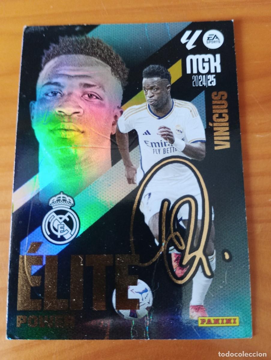 Cromos de f&uacute;tbol: MEGACRACKS 2024 2025 MGK 24 25 N P18 REAL MADRID ELITE POWER VINICIUS TIENE UN DOBLES