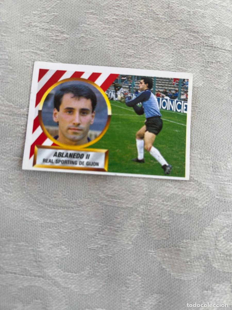 Cromos de f&uacute;tbol: ABLANEDO II SPORTING NUNCA PEGADO EDICIONES ESTE 88-89