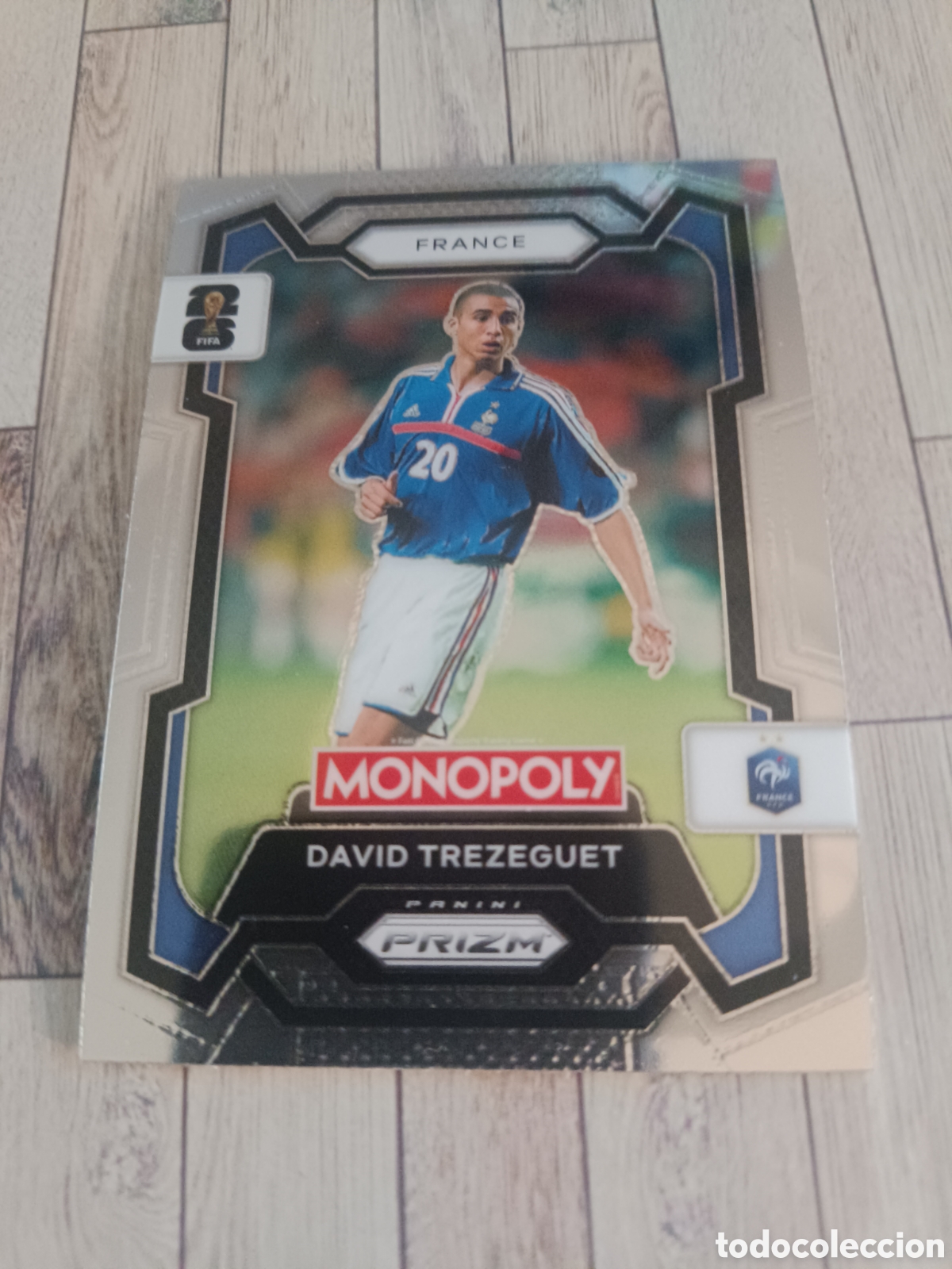 Cromos de f&uacute;tbol: 12 DAVID TREZEGUET FRANCIA BASE PRIZM MONOPOLY FIFA WORLD CUP PANINI 26 USA 2026