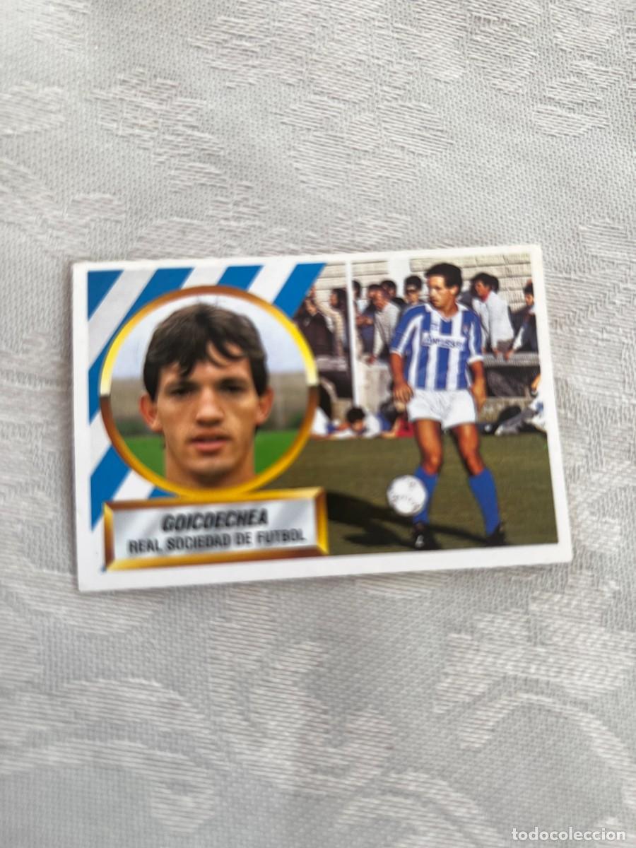 Cromos de f&uacute;tbol: GOICOECHEA FICHAJE 8 REAL SOCIEDAD NUNCA PEGADO EDICIONES ESTE 88-89