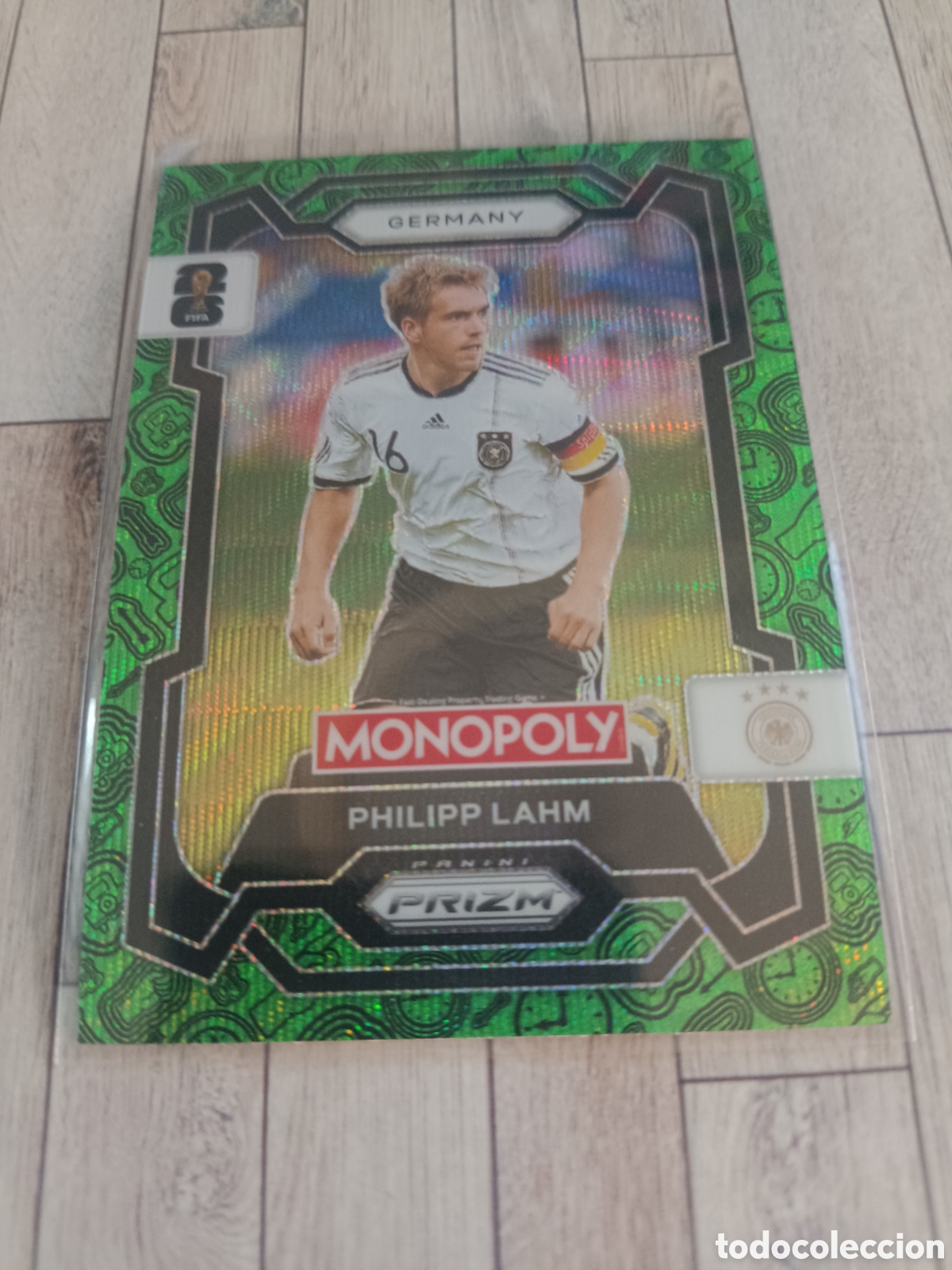 Cromos de f&uacute;tbol: 61 PHILIPP LAHM ALEMANIA PARALELA VERDE PRIZM MONOPOLY FIFA WORLD CUP PANINI 26 USA 2026