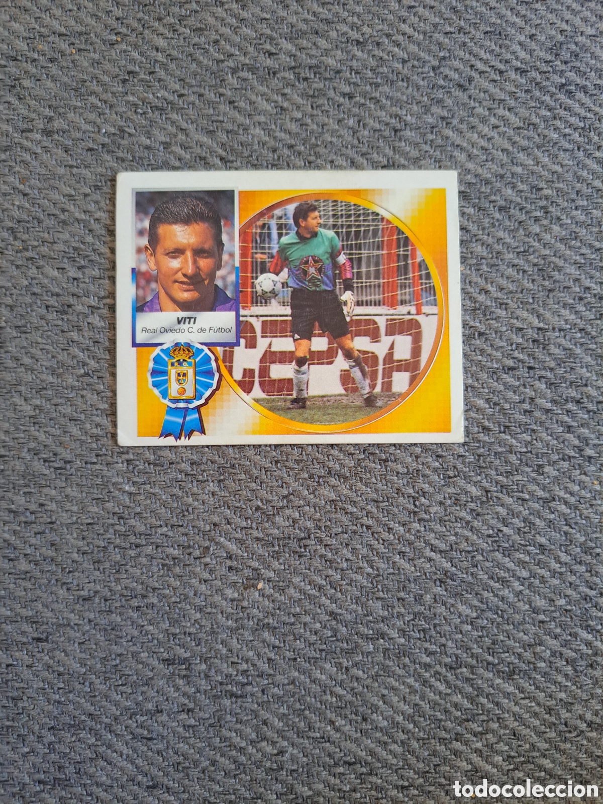 Cromos de f&uacute;tbol: Viti (Baja) Oviedo. Liga Este 94-95