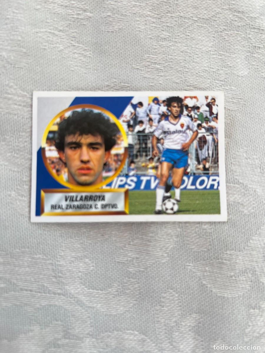 Cromos de f&uacute;tbol: VILLARROYA ZARAGOZA NUNCA PEGADO EDICIONES ESTE 88-89