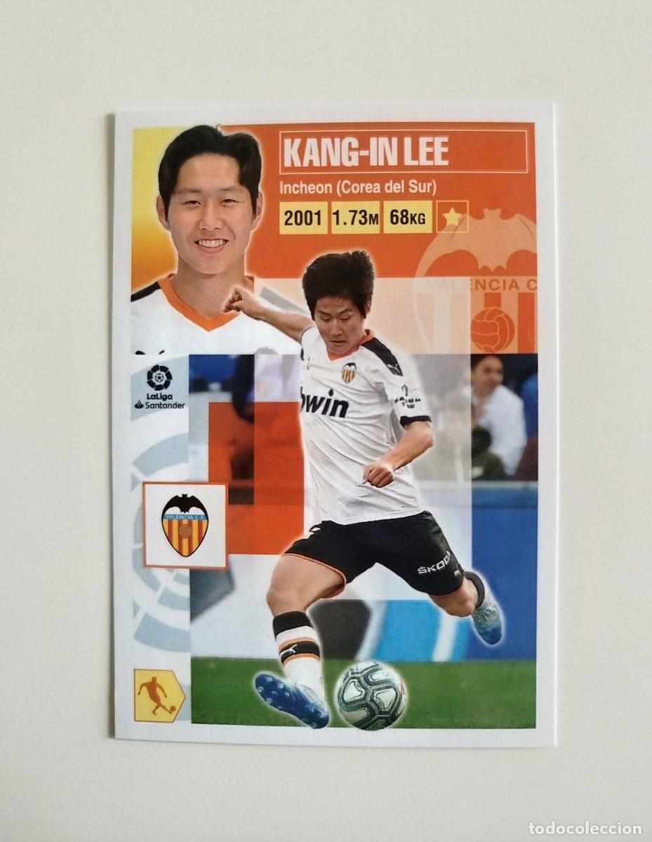 Cromos de f&uacute;tbol: Kang-in Lee 15 SIN PEGAR NUNCA PEGADO Valencia CF Liga Ediciones Este 20 21 / 2020 2021