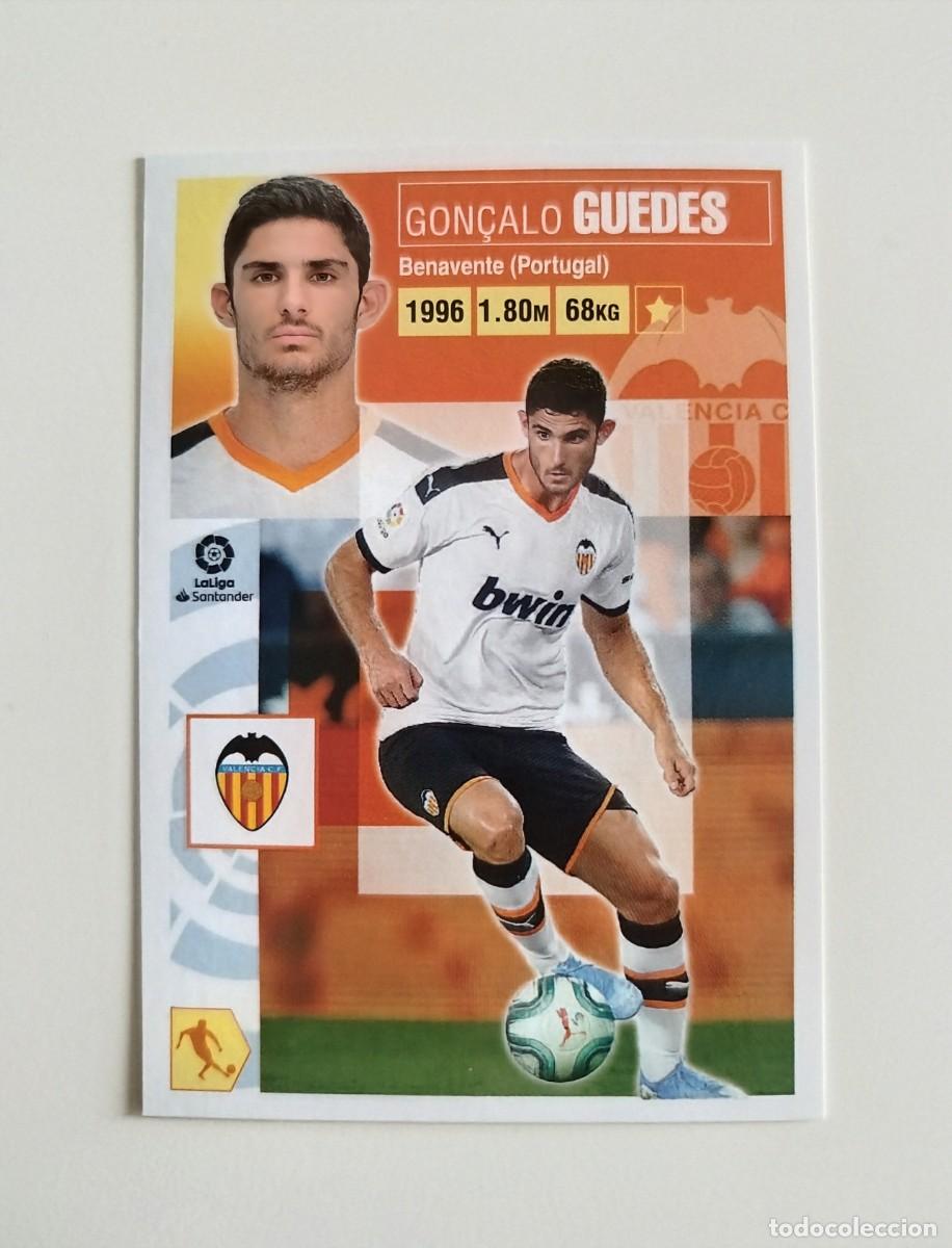 Cromos de f&uacute;tbol: Guedes 14 SIN PEGAR NUNCA PEGADO Valencia CF Liga Ediciones Este 20 21 / 2020 2021