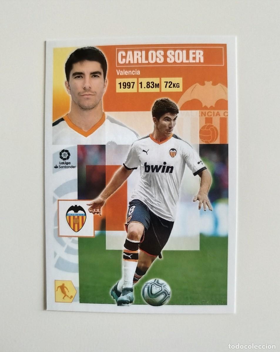 Cromos de Futebol: Carlos Soler 12 SIN PEGAR NUNCA PEGADO Valencia CF Liga Ediciones Este 20 21 / 2020 2021