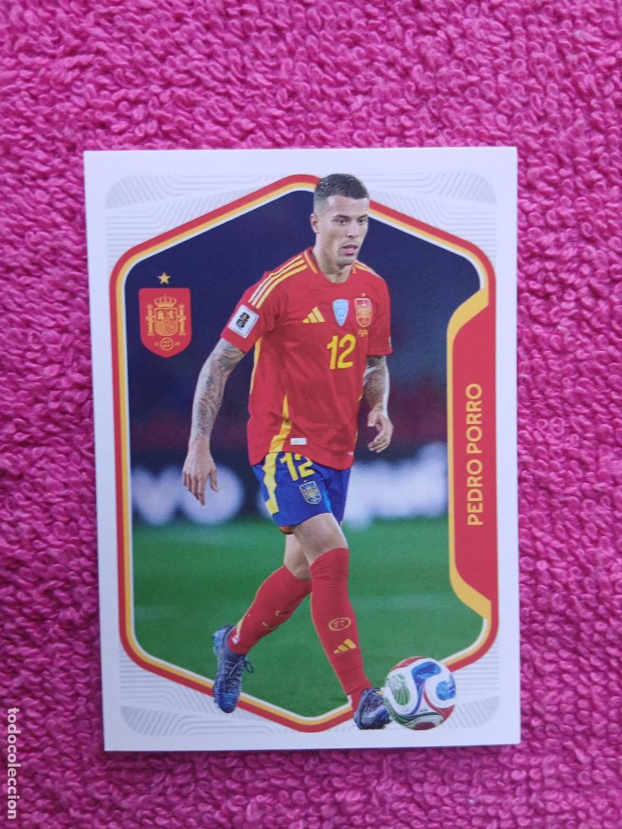 Cromos de f&uacute;tbol: espa&ntilde;a 2026 14 pedro porro selecci&oacute;n espa&ntilde;ola panini carrefour family mundial de futbol