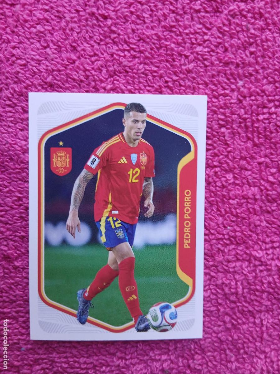 Cromos de f&uacute;tbol: espa&ntilde;a 2026 14 pedro porro selecci&oacute;n espa&ntilde;ola panini carrefour family mundial de futbol