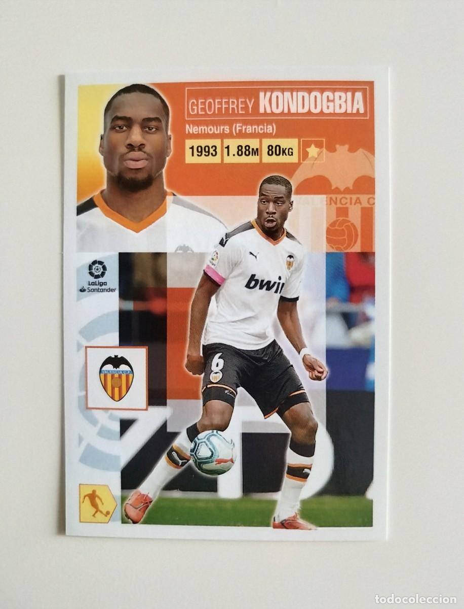 Cromos de f&uacute;tbol: Kondogbia 11 SIN PEGAR NUNCA PEGADO Valencia CF Liga Ediciones Este 20 21 / 2020 2021