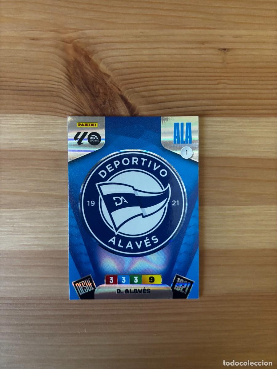 Cromos de f&uacute;tbol: Escudo Alav&eacute;s n&uacute;mero 1 cromo Adrenalyn XL 25-26 2025-2026
