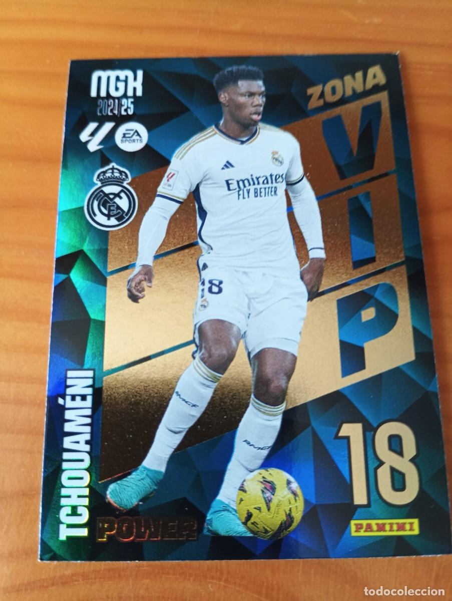 Cromos de f&uacute;tbol: MEGACRACKS 24 25 2024 2025 MGK PANINI ZONA VIP POWER P 404 P404 TCHOUAMENI REAL MADRID