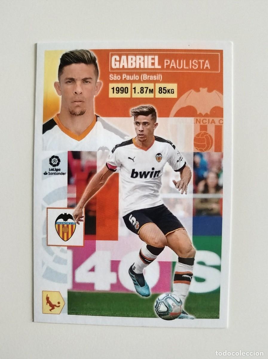 Cromos de f&uacute;tbol: Gabriel 7 SIN PEGAR NUNCA PEGADO Valencia CF Liga Ediciones Este 20 21 / 2020 2021