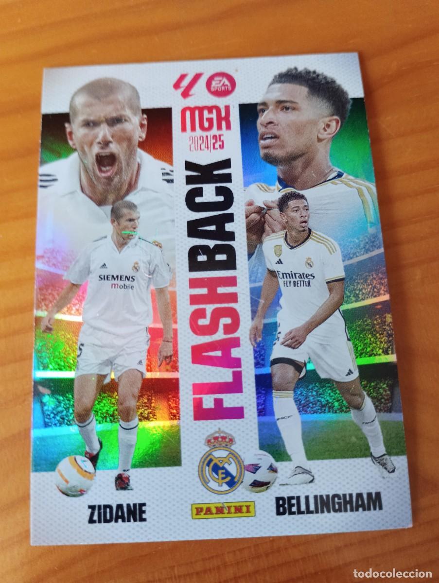 Cromos de f&uacute;tbol: CARD 432 FLASHBACK ZIDANE JUDE BELLINGHAM REAL MADRID - LIGA MEGACRACKS MGK 2024 2025 24 25 PANINI
