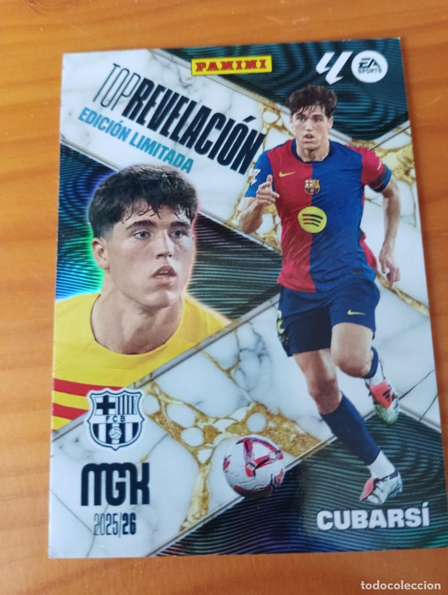 Cromos de f&uacute;tbol: CROMO MEGACRACKS MGK 2025 2026 25 26 PANINI TOP REVELACI&Oacute;N PAU CUBARSI EDICI&Oacute;N LIMITADA