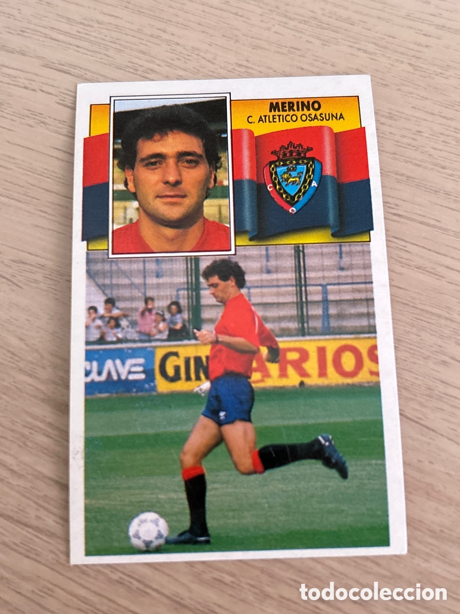 Cromos de f&uacute;tbol: MERINO OSASUNA LIGA ESTE 1990 1991 90 91 NUNCA PEGADO SIN PEGAR