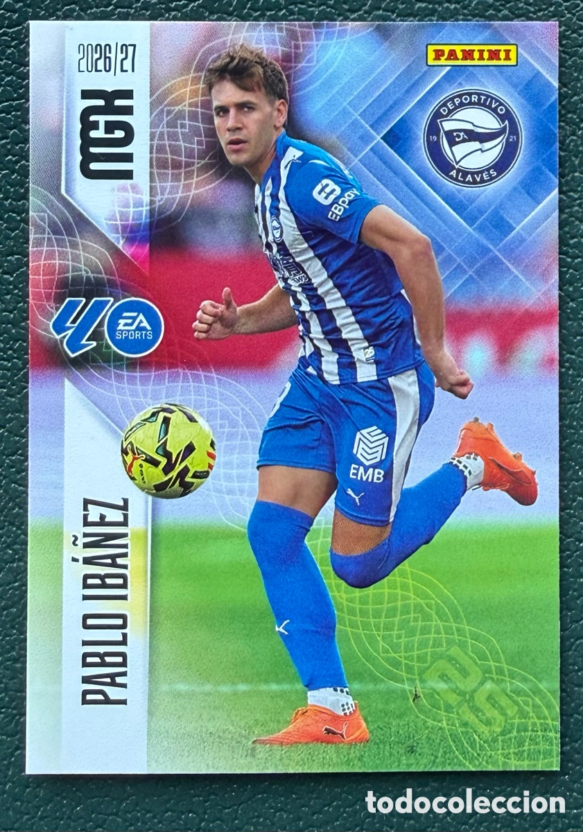 Cromos de f&uacute;tbol: 31 PABLO IBA&Ntilde;EZ DEPORTIVO ALAVES FICHAS ALBUM MEGACRACKS 2026 2027 MGK 26 27