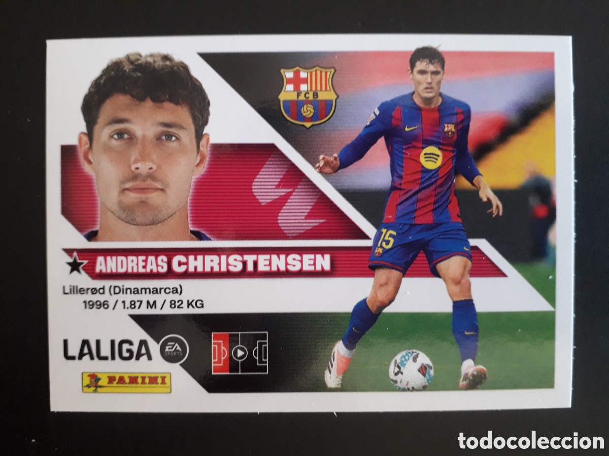 Cromos de f&uacute;tbol: CHRISTENSEN FC BARCELONA N&deg; 6B ED ESTE 2026 2027 26 27 SIN PEGAR PEDIDO M&Iacute;NIMO 3&euro;