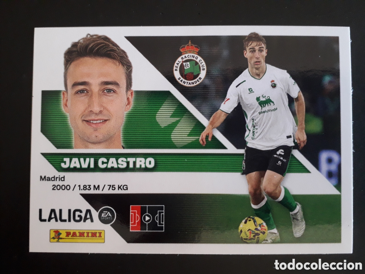Figurine di Calcio: JAVI CASTRO RACING DE SANTANDER N&deg; 8 ED ESTE 2026 2027 26 27 SIN PEGAR PEDIDO M&Iacute;NIMO 3&euro;.