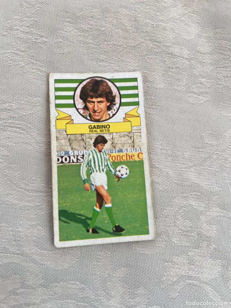 Figurine di Calcio: GABINO REAL BETIS SIN PEGAR LIGA ESTE 1985 1986 85 86