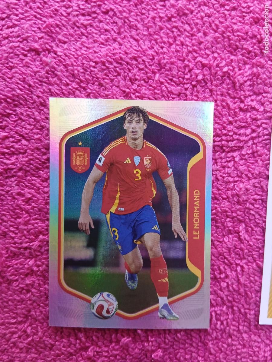 Cromos de f&uacute;tbol: espa&ntilde;a 2026 26 le normand selecci&oacute;n espa&ntilde;ola panini carrefour family mundial de futbol