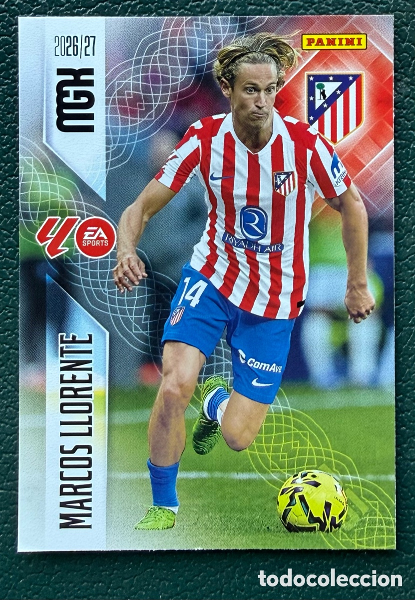 Cromos de f&uacute;tbol: 58 MARCOS LLORENTE ATLETICO DE MADRID FICHAS ALBUM MEGACRACKS 2026 2027 MGK 26 27