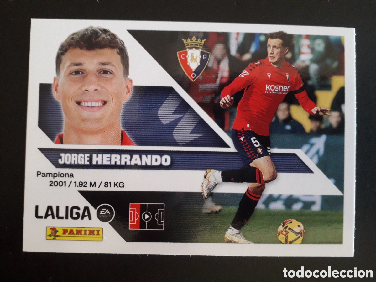 Cromos de f&uacute;tbol: HERNANDO OSASUNA N&deg; 7 ED ESTE 2026 2027 26 27 SIN PEGAR PEDIDO M&Iacute;NIMO 3&euro;
